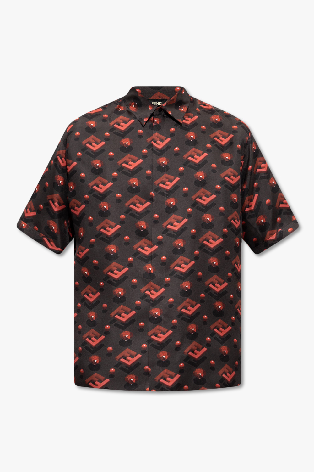 Black and shop red fendi shirt